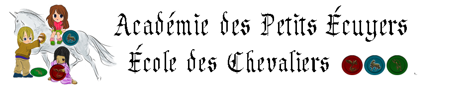 Académie des Petits Écuyers – École des Chevaliers Logo